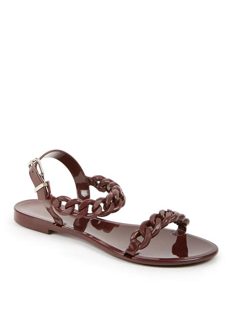 givenchy nea jelly flat sandals|givenchy jaw chunky sandals.